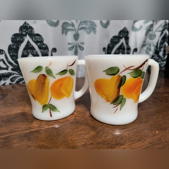 Vtg 60sFire King Gay Pear/Blueberry Set - Picture 2 of 8